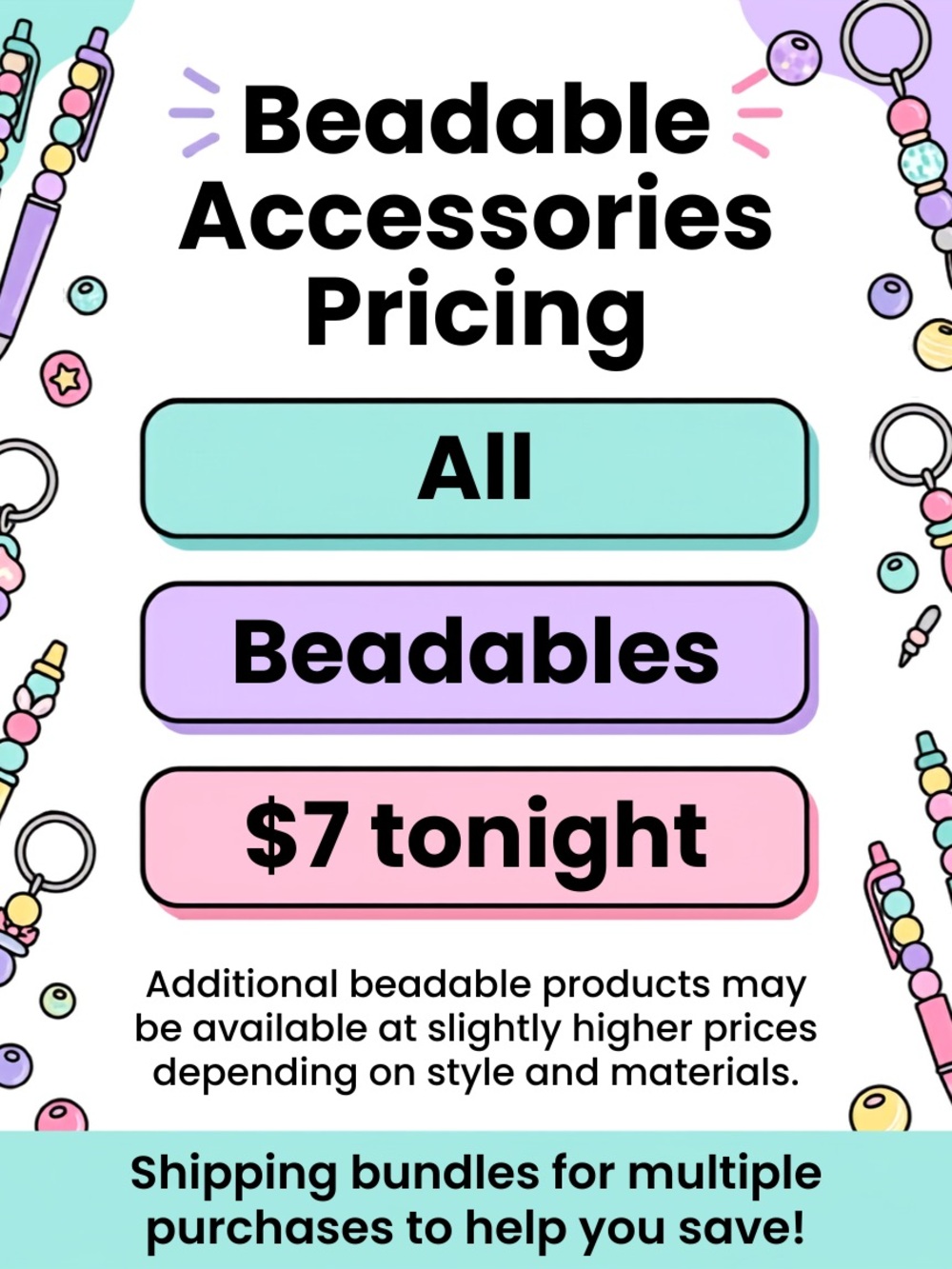 $7 Beadable Sale